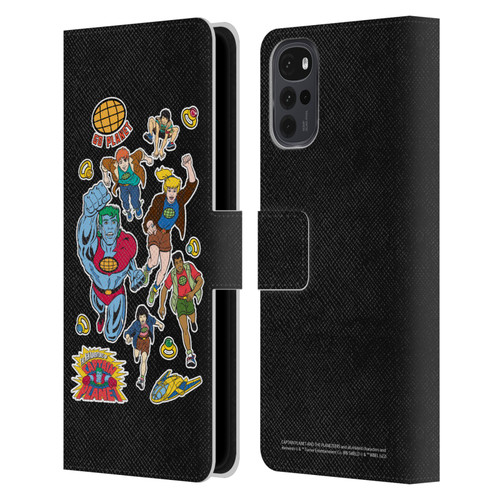 Captain Planet And The Planeteers Graphics Planeteers Leather Book Wallet Case Cover For Motorola Moto G22