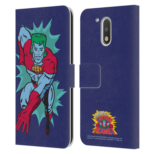Captain Planet And The Planeteers Graphics Halftone Leather Book Wallet Case Cover For Motorola Moto G41