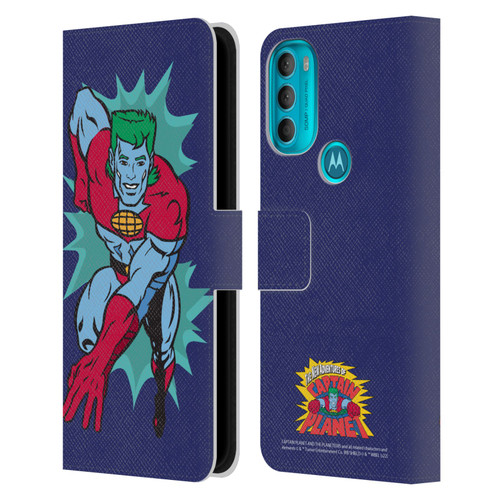 Captain Planet And The Planeteers Graphics Halftone Leather Book Wallet Case Cover For Motorola Moto G71 5G