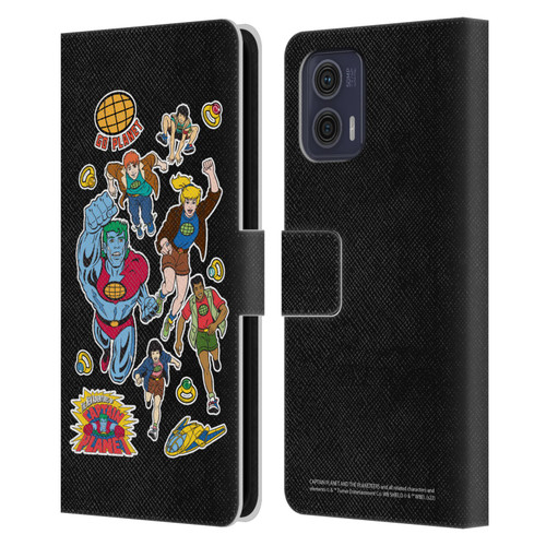 Captain Planet And The Planeteers Graphics Planeteers Leather Book Wallet Case Cover For Motorola Moto G73 5G