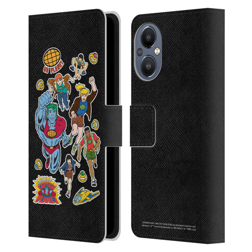 Captain Planet And The Planeteers Graphics Planeteers Leather Book Wallet Case Cover For OnePlus Nord N20 5G