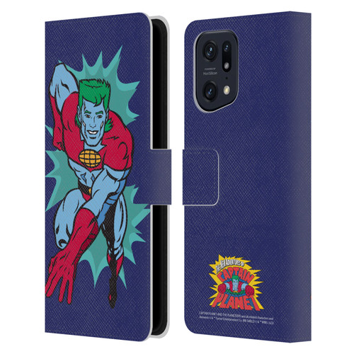 Captain Planet And The Planeteers Graphics Halftone Leather Book Wallet Case Cover For OPPO Find X5