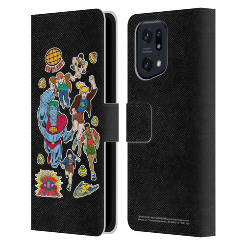 Captain Planet And The Planeteers Graphics Planeteers Leather Book Wallet Case Cover For OPPO Find X5 Pro