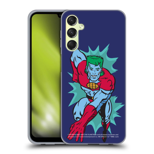 Captain Planet And The Planeteers Graphics Halftone Soft Gel Case for Samsung Galaxy A24 4G / Galaxy M34 5G