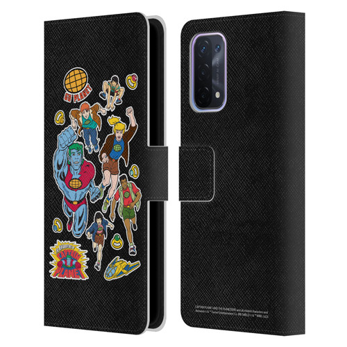 Captain Planet And The Planeteers Graphics Planeteers Leather Book Wallet Case Cover For OPPO A54 5G