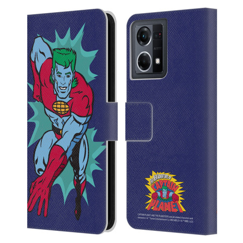 Captain Planet And The Planeteers Graphics Halftone Leather Book Wallet Case Cover For OPPO Reno8 4G