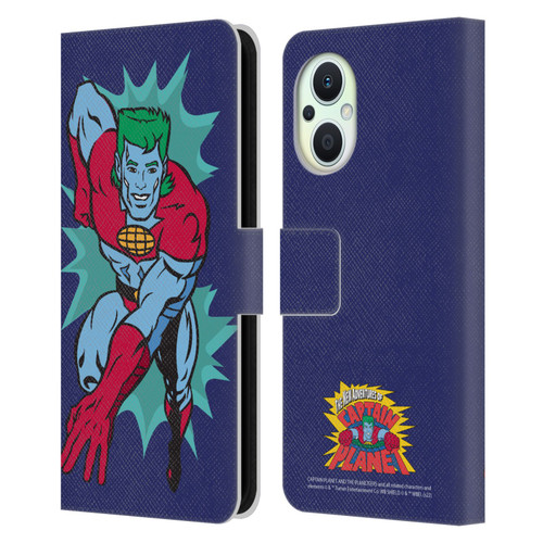 Captain Planet And The Planeteers Graphics Halftone Leather Book Wallet Case Cover For OPPO Reno8 Lite