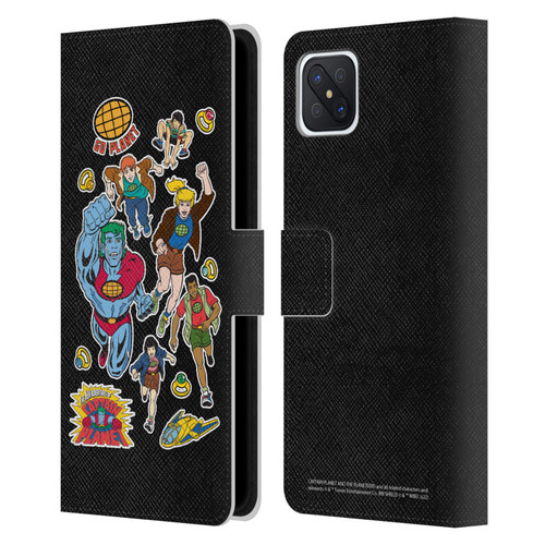 Captain Planet And The Planeteers Graphics Planeteers Leather Book Wallet Case Cover For OPPO Reno4 Z 5G