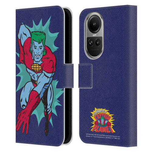 Captain Planet And The Planeteers Graphics Halftone Leather Book Wallet Case Cover For OPPO Reno10 5G / Reno10 Pro 5G