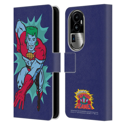 Captain Planet And The Planeteers Graphics Halftone Leather Book Wallet Case Cover For OPPO Reno10 Pro+
