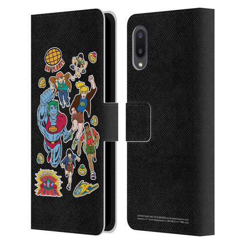 Captain Planet And The Planeteers Graphics Planeteers Leather Book Wallet Case Cover For Samsung Galaxy A02/M02 (2021)