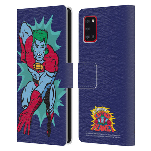 Captain Planet And The Planeteers Graphics Halftone Leather Book Wallet Case Cover For Samsung Galaxy A31 (2020)
