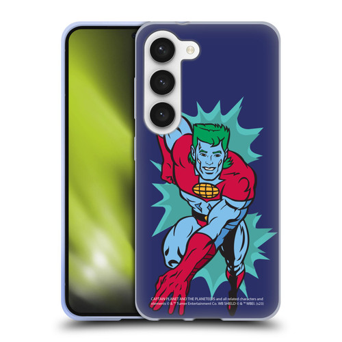 Captain Planet And The Planeteers Graphics Halftone Soft Gel Case for Samsung Galaxy S23 5G
