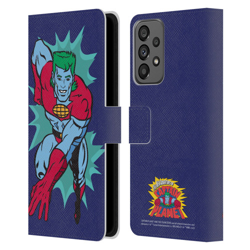 Captain Planet And The Planeteers Graphics Halftone Leather Book Wallet Case Cover For Samsung Galaxy A73 5G (2022)