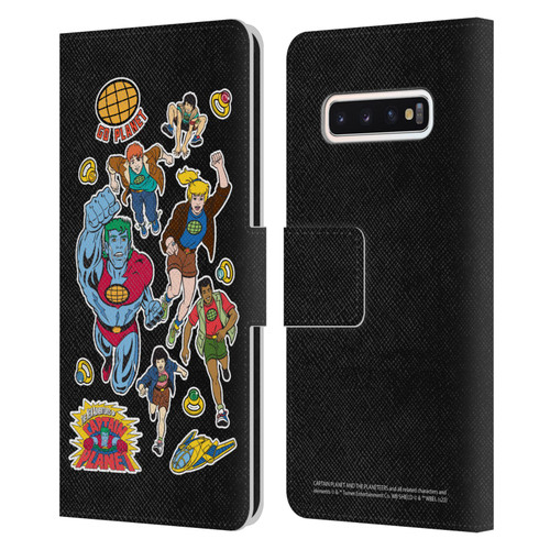 Captain Planet And The Planeteers Graphics Planeteers Leather Book Wallet Case Cover For Samsung Galaxy S10