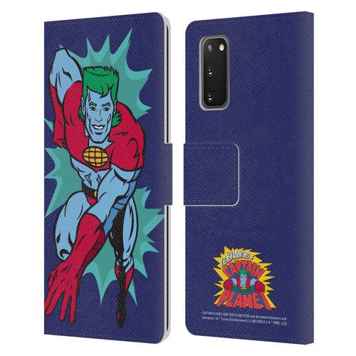 Captain Planet And The Planeteers Graphics Halftone Leather Book Wallet Case Cover For Samsung Galaxy S20 / S20 5G