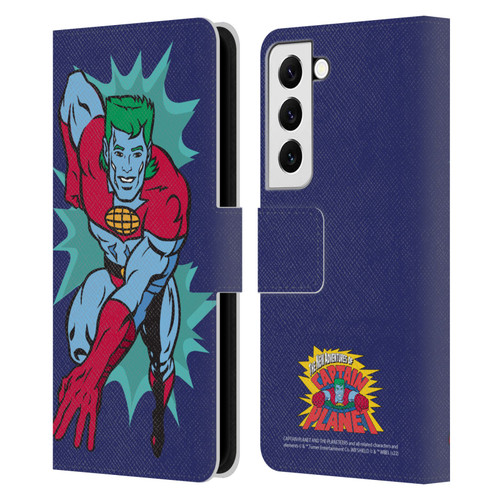 Captain Planet And The Planeteers Graphics Halftone Leather Book Wallet Case Cover For Samsung Galaxy S22 5G