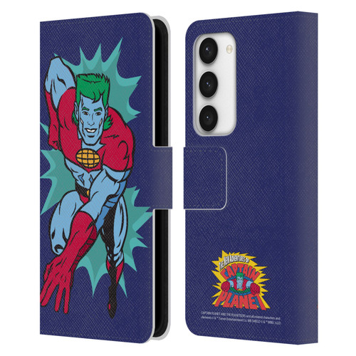 Captain Planet And The Planeteers Graphics Halftone Leather Book Wallet Case Cover For Samsung Galaxy S23 5G