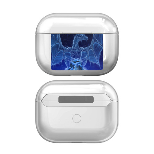 Ed Beard Jr Dragons Winter Spirit Clear Hard Crystal Cover Case for Apple AirPods Pro 2 Charging Case
