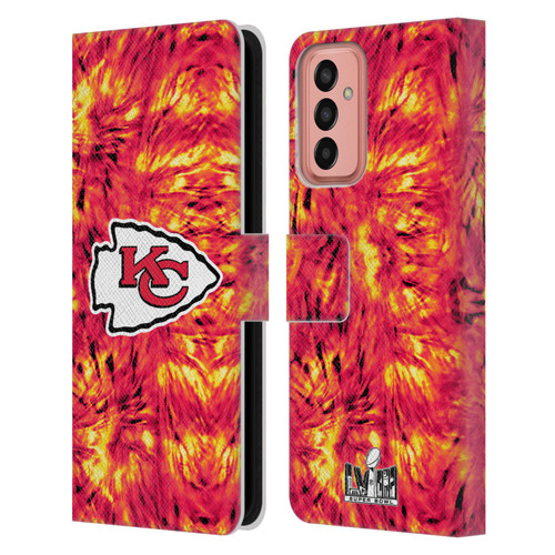 NFL 2024 Super Bowl LVIII Champions Kansas City Chiefs Tie Dye Leather Book Wallet Case Cover For Samsung Galaxy M13 (2022)