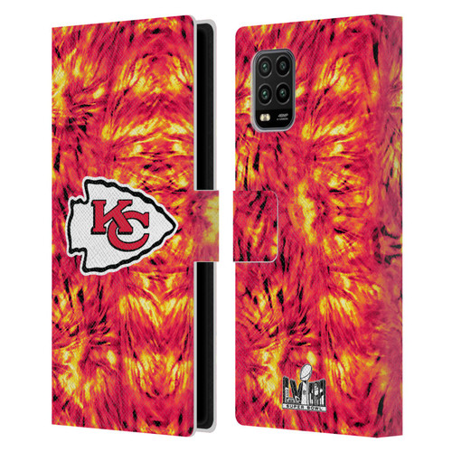 NFL 2024 Super Bowl LVIII Champions Kansas City Chiefs Tie Dye Leather Book Wallet Case Cover For Xiaomi Mi 10 Lite 5G