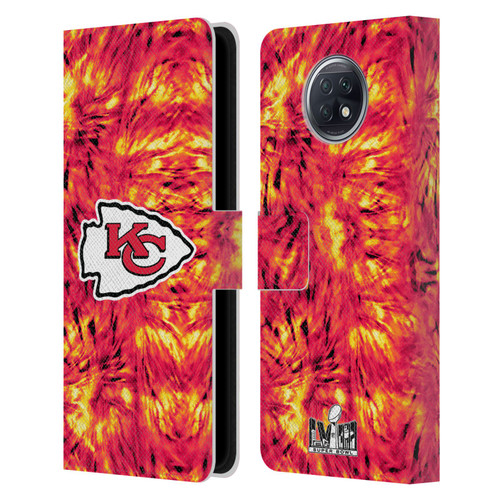 NFL 2024 Super Bowl LVIII Champions Kansas City Chiefs Tie Dye Leather Book Wallet Case Cover For Xiaomi Redmi Note 9T 5G