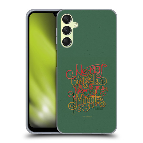 Fantastic Beasts The Crimes Of Grindelwald Art Nouveau Muggles Soft Gel Case for Samsung Galaxy A24 4G / Galaxy M34 5G
