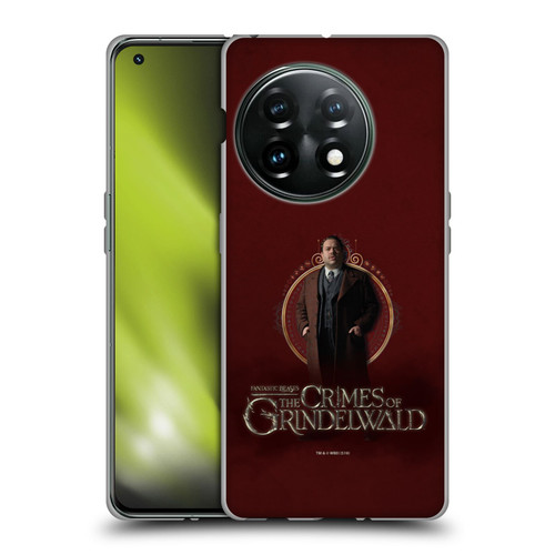 Fantastic Beasts The Crimes Of Grindelwald Character Art Jacob Kowalski Soft Gel Case for OnePlus 11 5G