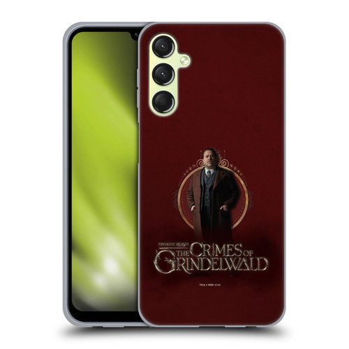Fantastic Beasts The Crimes Of Grindelwald Character Art Jacob Kowalski Soft Gel Case for Samsung Galaxy A24 4G / Galaxy M34 5G