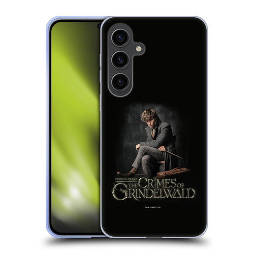 Fantastic Beasts The Crimes Of Grindelwald Character Art Newt Sitting Soft Gel Case for Samsung Galaxy S24+ 5G