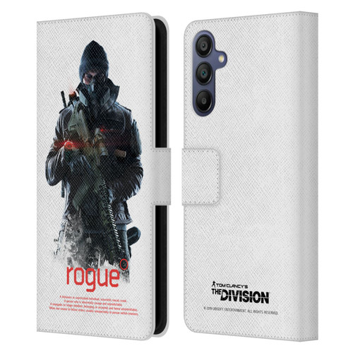 Tom Clancy's The Division Dark Zone Rouge 2 Leather Book Wallet Case Cover For Samsung Galaxy A15
