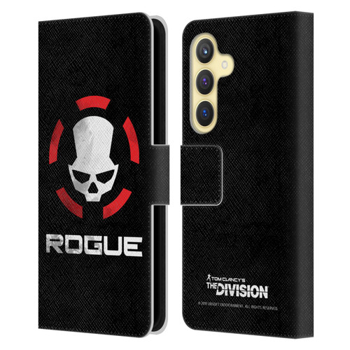 Tom Clancy's The Division Dark Zone Rouge Logo Leather Book Wallet Case Cover For Samsung Galaxy S24 5G
