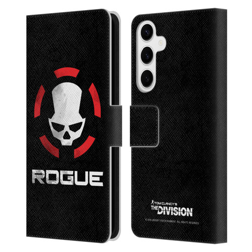Tom Clancy's The Division Dark Zone Rouge Logo Leather Book Wallet Case Cover For Samsung Galaxy S24+ 5G
