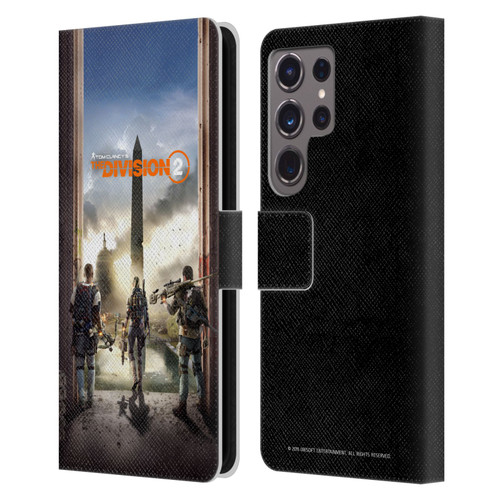 Tom Clancy's The Division 2 Characters Key Art Leather Book Wallet Case Cover For Samsung Galaxy S24 Ultra 5G