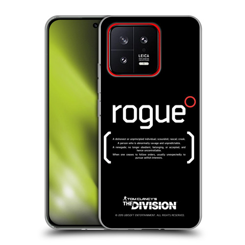 Tom Clancy's The Division Dark Zone Rouge 1 Soft Gel Case for Xiaomi 13 5G