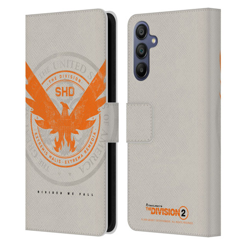 Tom Clancy's The Division 2 Key Art Phoenix US Seal Leather Book Wallet Case Cover For Samsung Galaxy A15