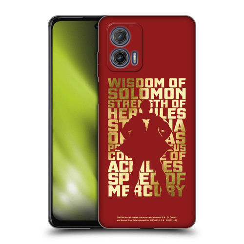 Shazam! 2019 Movie Character Art Typography Soft Gel Case for Motorola Moto G73 5G