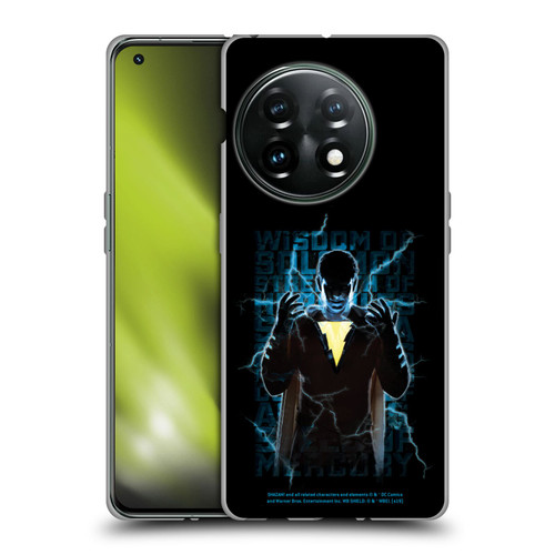 Shazam! 2019 Movie Character Art Lightning Typography Soft Gel Case for OnePlus 11 5G