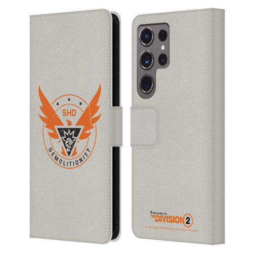 Tom Clancy's The Division 2 Logo Art Demolitionist Leather Book Wallet Case Cover For Samsung Galaxy S24 Ultra 5G