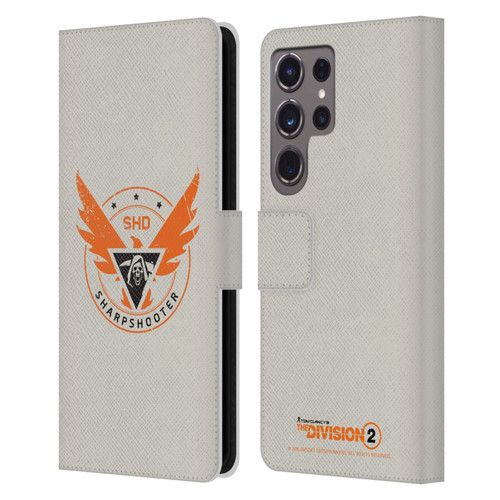Tom Clancy's The Division 2 Logo Art Sharpshooter Leather Book Wallet Case Cover For Samsung Galaxy S24 Ultra 5G