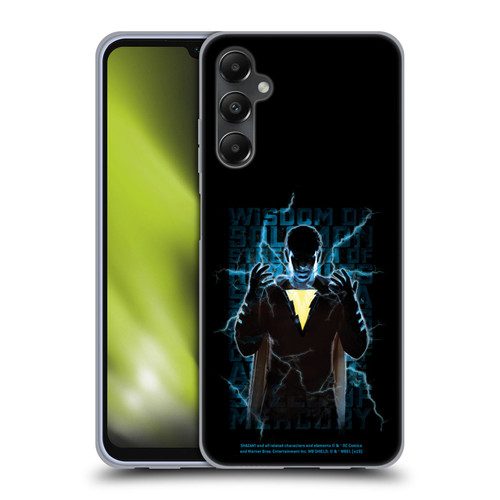 Shazam! 2019 Movie Character Art Lightning Typography Soft Gel Case for Samsung Galaxy A05s