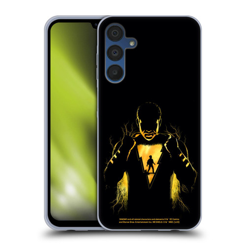 Shazam! 2019 Movie Character Art Lightning Silhouette Soft Gel Case for Samsung Galaxy A15