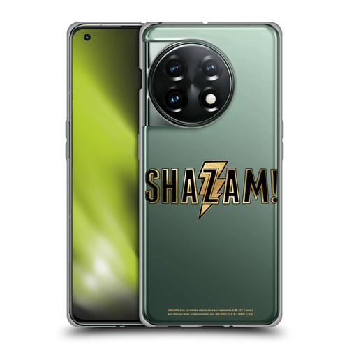 Shazam! 2019 Movie Logos Gold Soft Gel Case for OnePlus 11 5G