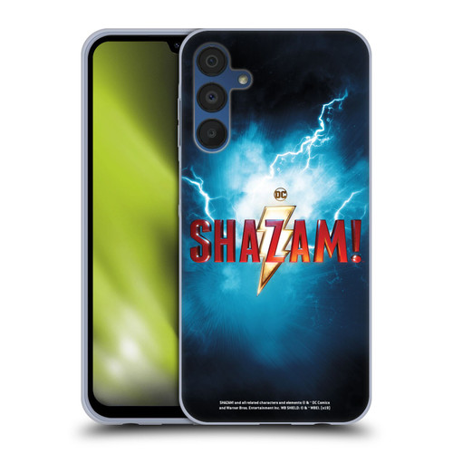 Shazam! 2019 Movie Logos Poster Soft Gel Case for Samsung Galaxy A15