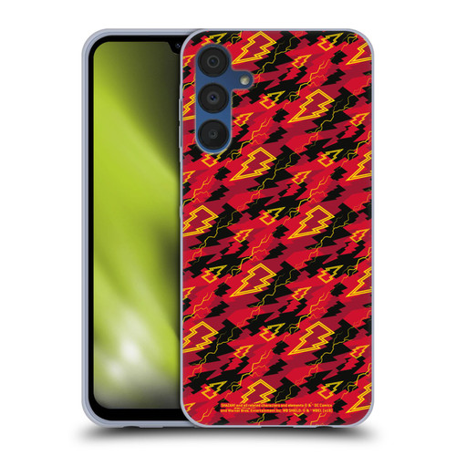 Shazam! 2019 Movie Logos Pattern Soft Gel Case for Samsung Galaxy A15