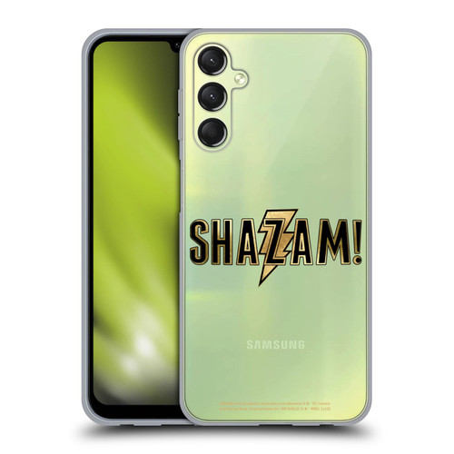 Shazam! 2019 Movie Logos Gold Soft Gel Case for Samsung Galaxy A24 4G / Galaxy M34 5G