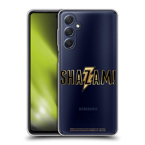 Shazam! 2019 Movie Logos Gold Soft Gel Case for Samsung Galaxy M54 5G