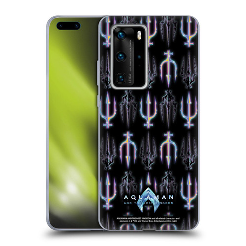 Aquaman And The Lost Kingdom Graphics Trident Pattern Soft Gel Case for Huawei P40 Pro / P40 Pro Plus 5G