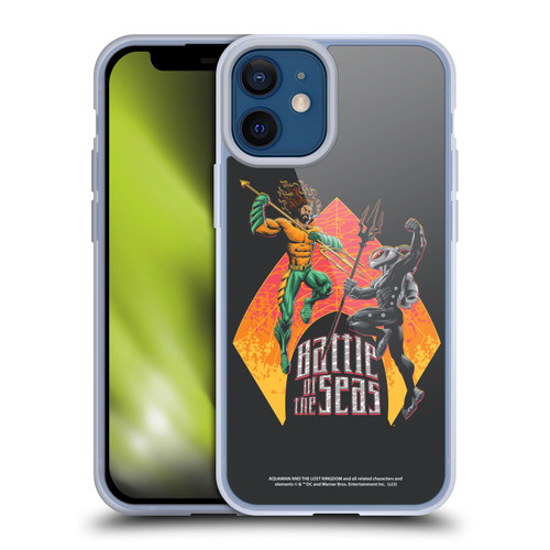 Aquaman And The Lost Kingdom Graphics Battle Of The Seas Soft Gel Case for Apple iPhone 12 Mini