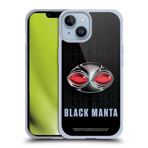 Aquaman And The Lost Kingdom Graphics Black Manta Helmet Soft Gel Case for Apple iPhone 14